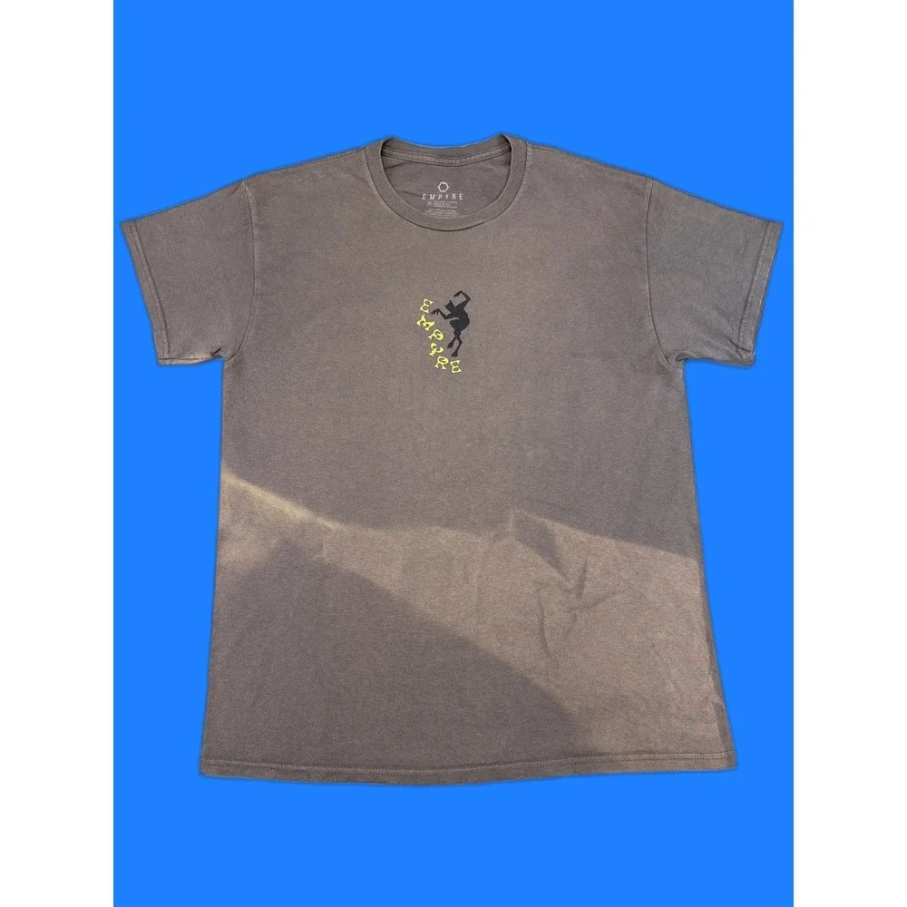 EMPYRE Skater Graphic Tee M Brown 100% Cotton Crewneck Short Sleeve Streetwear